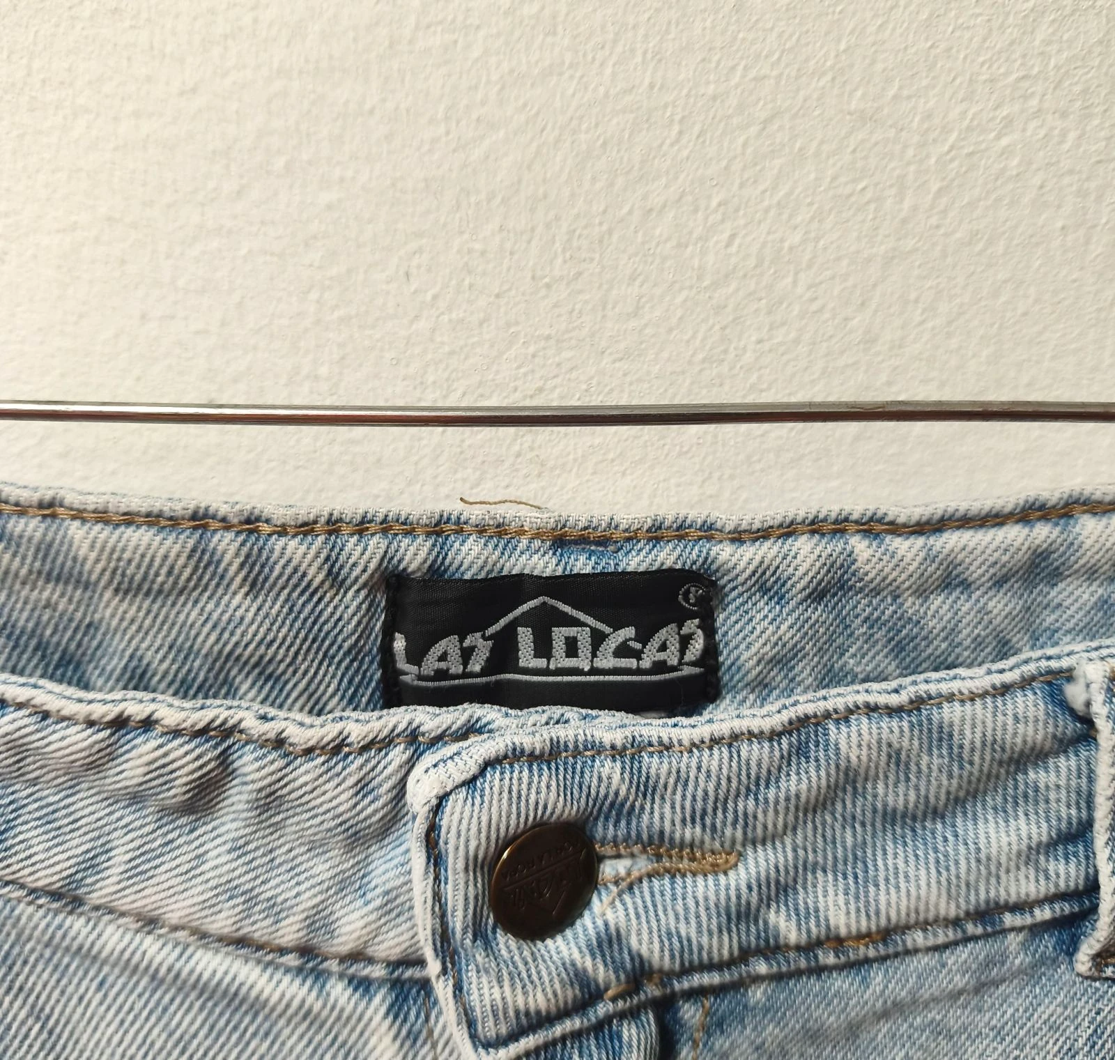 Korte lichtblauwe spijkerbroek Las Locas dames Maat 48 – photo 4